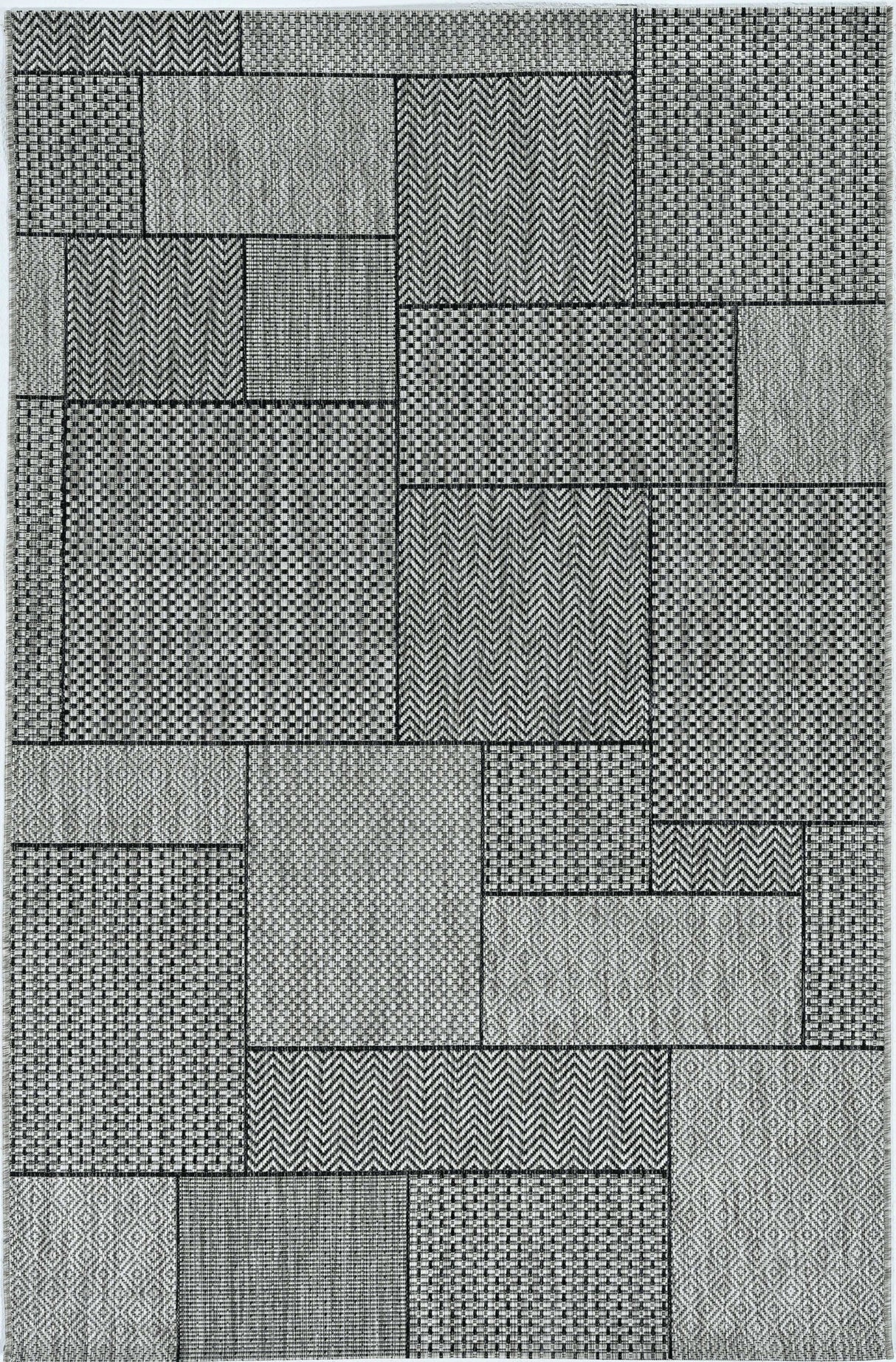 3' X 5' Gray Abstract Indoor Outdoor Area Rug