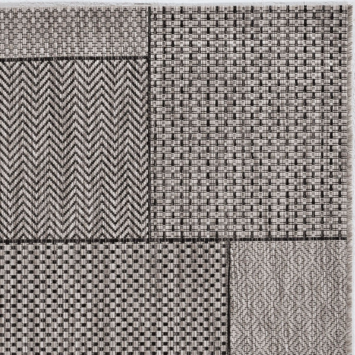 3' X 5' Gray Abstract Indoor Outdoor Area Rug