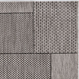 3' X 5' Gray Abstract Indoor Outdoor Area Rug