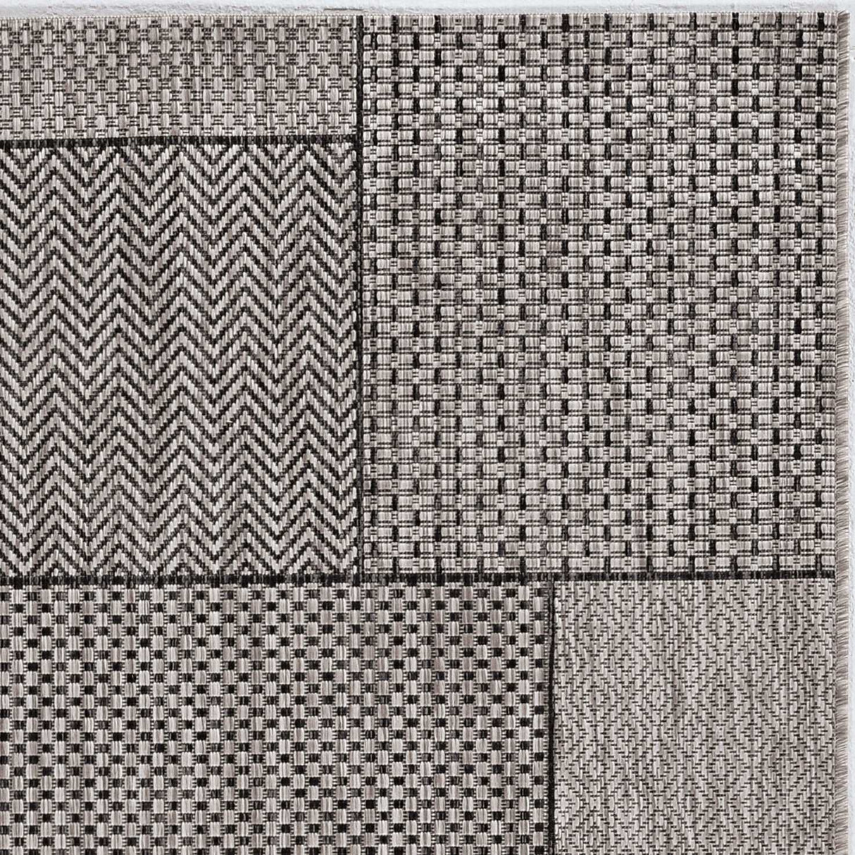 3' X 5' Gray Abstract Indoor Outdoor Area Rug