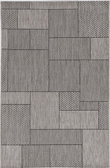 3' X 5' Gray Abstract Indoor Outdoor Area Rug