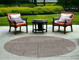 3' X 5' Gray Abstract Indoor Outdoor Area Rug