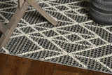 8' X 10' Gray Geometric Indoor Outdoor Area Rug