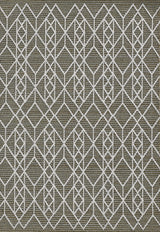 8' X 10' Gray Geometric Indoor Outdoor Area Rug