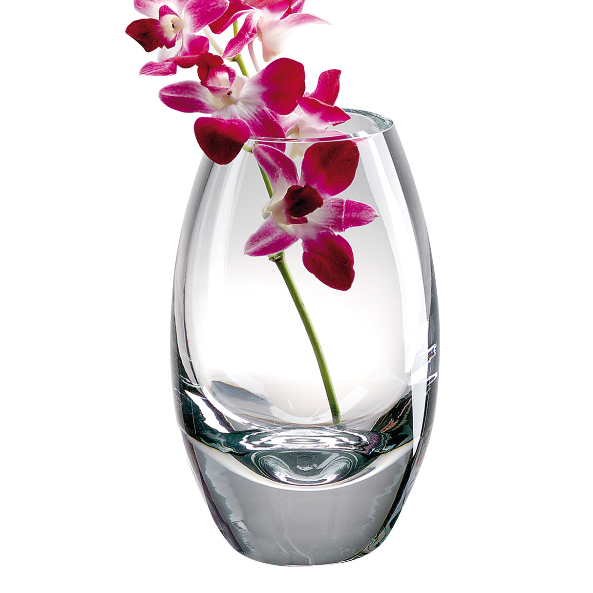 9" Clear Cylinder Lead Free Crystal Table Vase