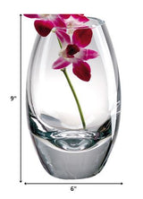 9" Clear Cylinder Lead Free Crystal Table Vase