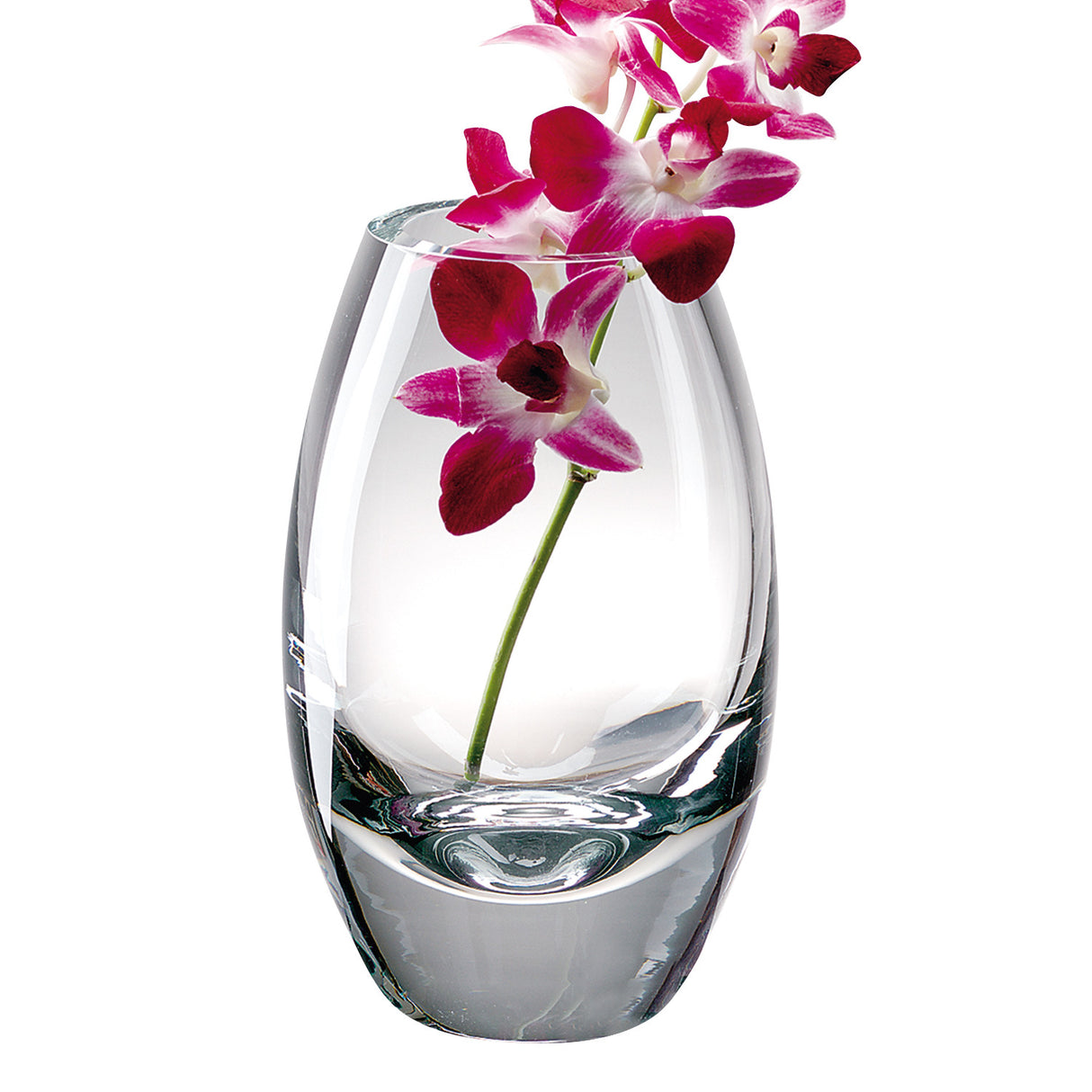 9" Clear Cylinder Lead Free Crystal Table Vase