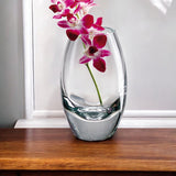 9" Clear Cylinder Lead Free Crystal Table Vase