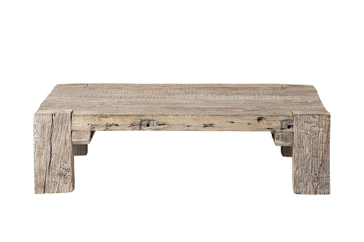 48" Natural Rectangular Distressed Coffee Table