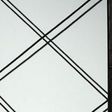 Black Rectangle Full Length Hanging Metal Mirror