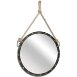 27" Round Metal Frame Wall Mirror