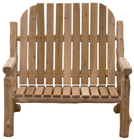 48" Natural Solid Wood Indoor Outdoor Arm Chair