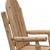 27" Natural Wood Solid Wood Indoor Outdoor Rocking Chair