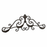 11" X 32" Brown Metal Rustic Scroll Hanging Dimensional Sculpture