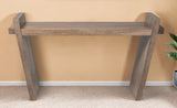 16" Brown Solid Wood Solid Console Table