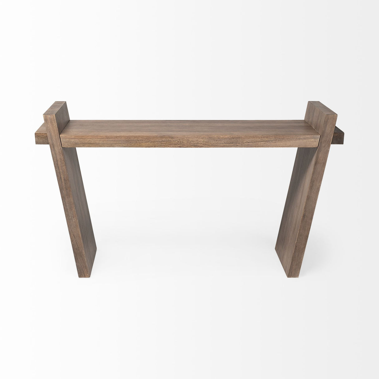 16" Brown Solid Wood Solid Console Table