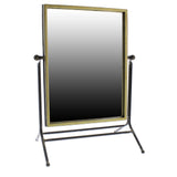 18" Black Framed Makeup Shaving Tabletop Mirror