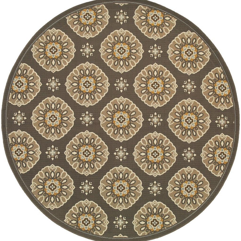 Gray Moroccan Indoor Outdoor Area Rug