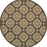 Gray Moroccan Indoor Outdoor Area Rug