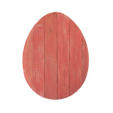 18" Rustic Farmhouse Red Wooden Large Egg