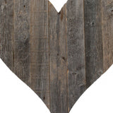 18" Weathered Gray Reclaimed Wood Heart Wall Decor