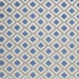 4' X 6' Blue And Gray Geometric Indoor Outdoor Area Rug