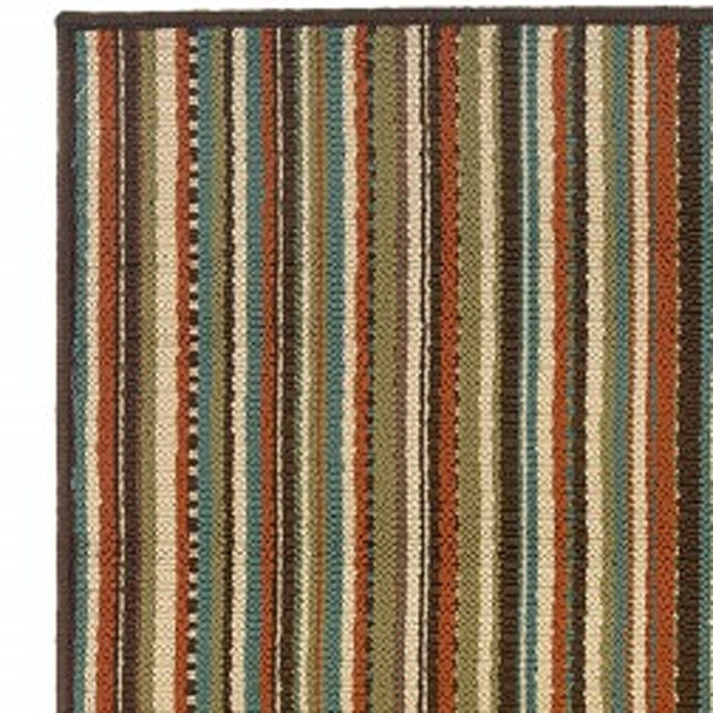 2' X 4' Green Indoor Outdoor Area Rug