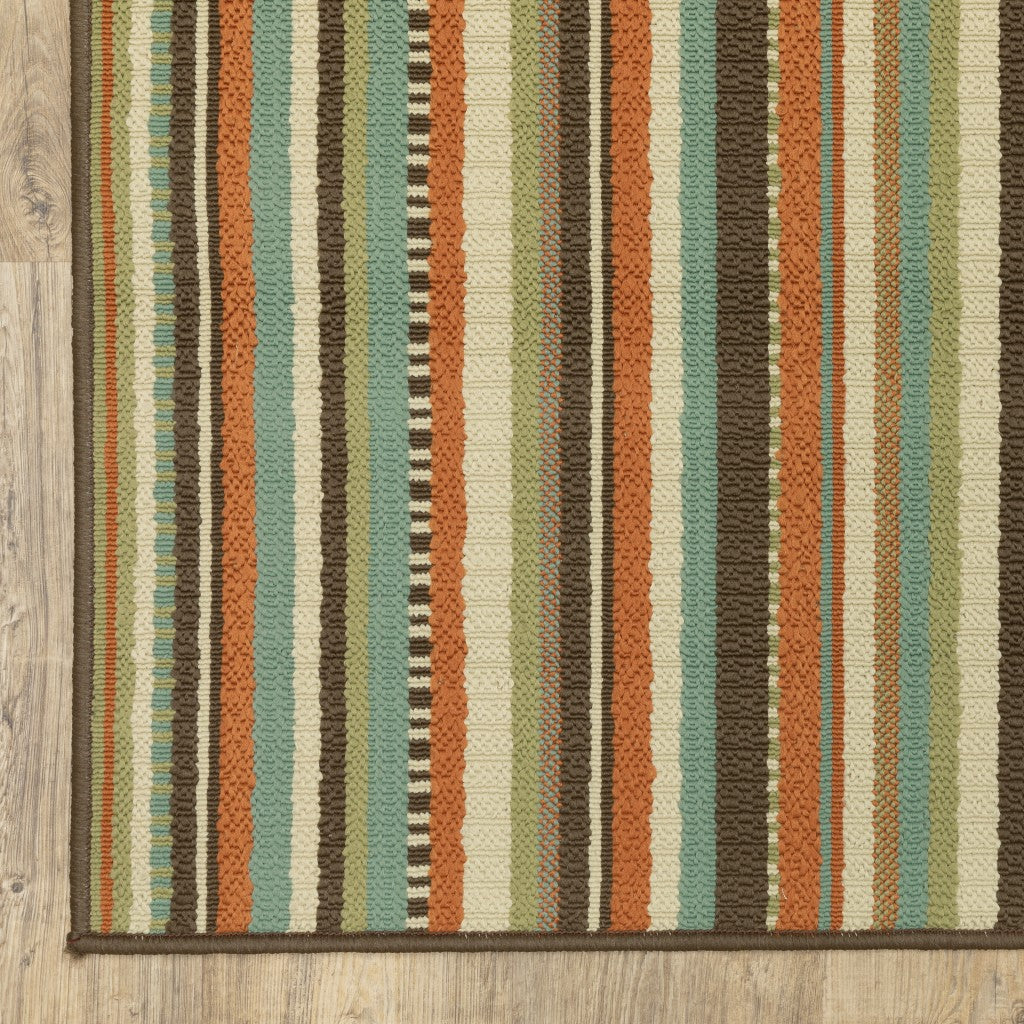 2' X 4' Green Indoor Outdoor Area Rug