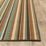 2' X 4' Green Indoor Outdoor Area Rug