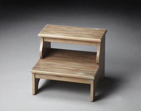 15" Natural Solid and Manufactured Wood Step Stool