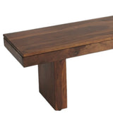 Modern Chunky Solid Wood Bench