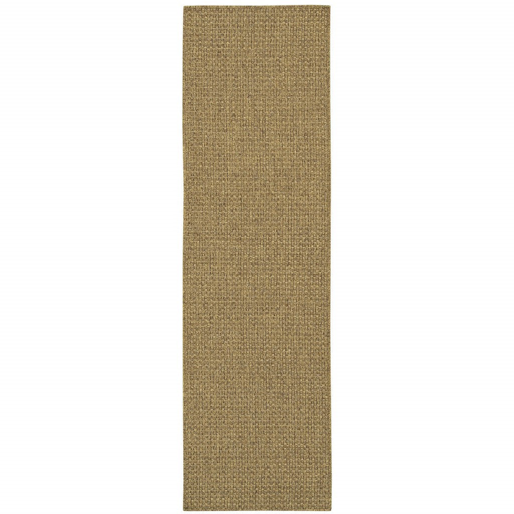 2' X 4' Tan Indoor Outdoor Area Rug