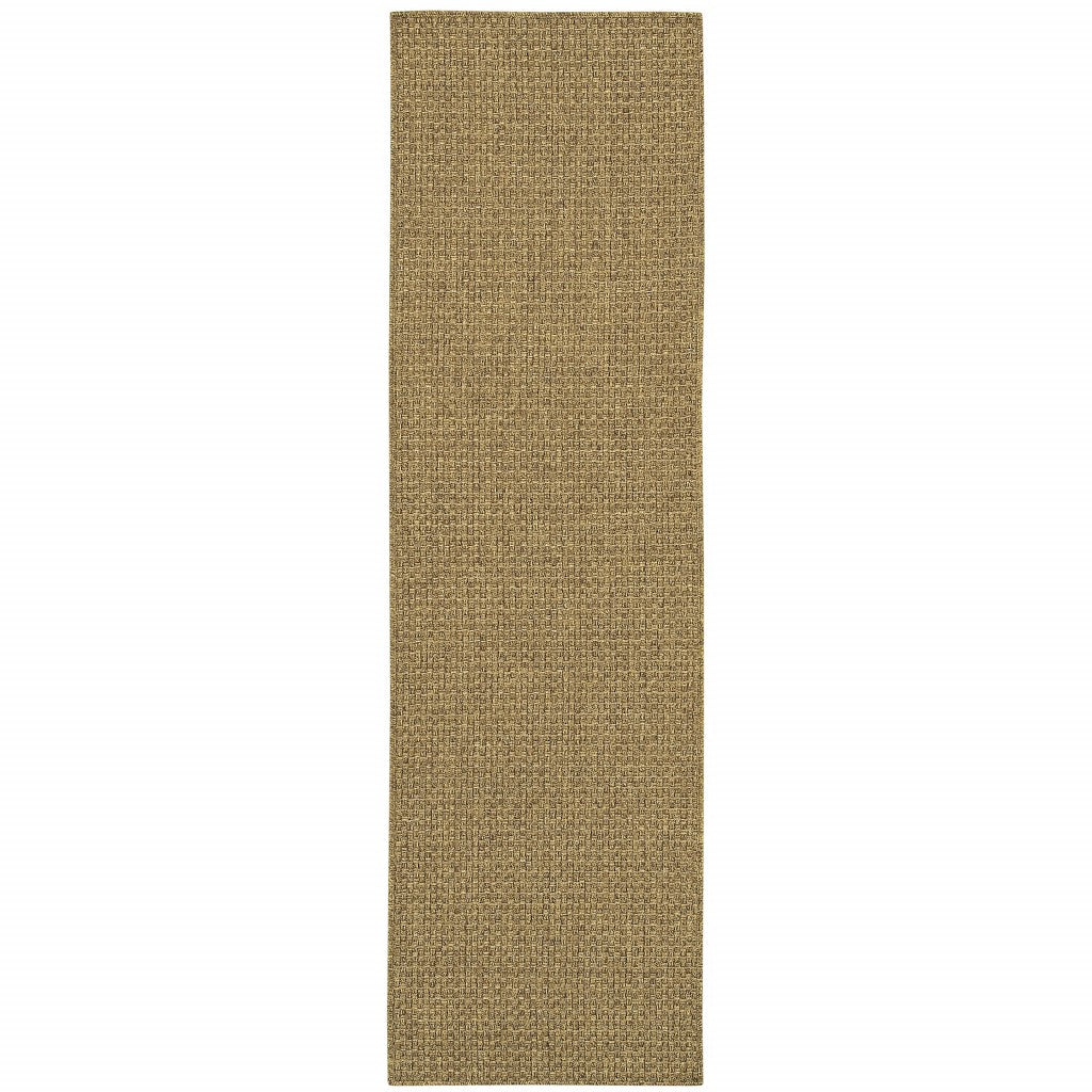 2' X 4' Tan Indoor Outdoor Area Rug