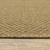 2' X 4' Tan Indoor Outdoor Area Rug