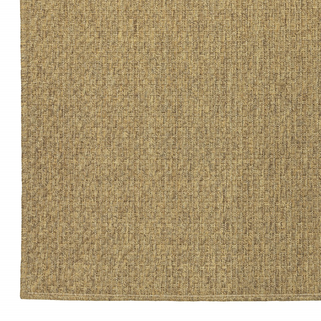 2' X 4' Tan Indoor Outdoor Area Rug