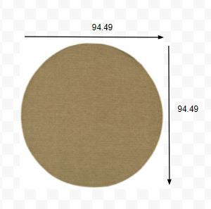 2' X 4' Tan Indoor Outdoor Area Rug