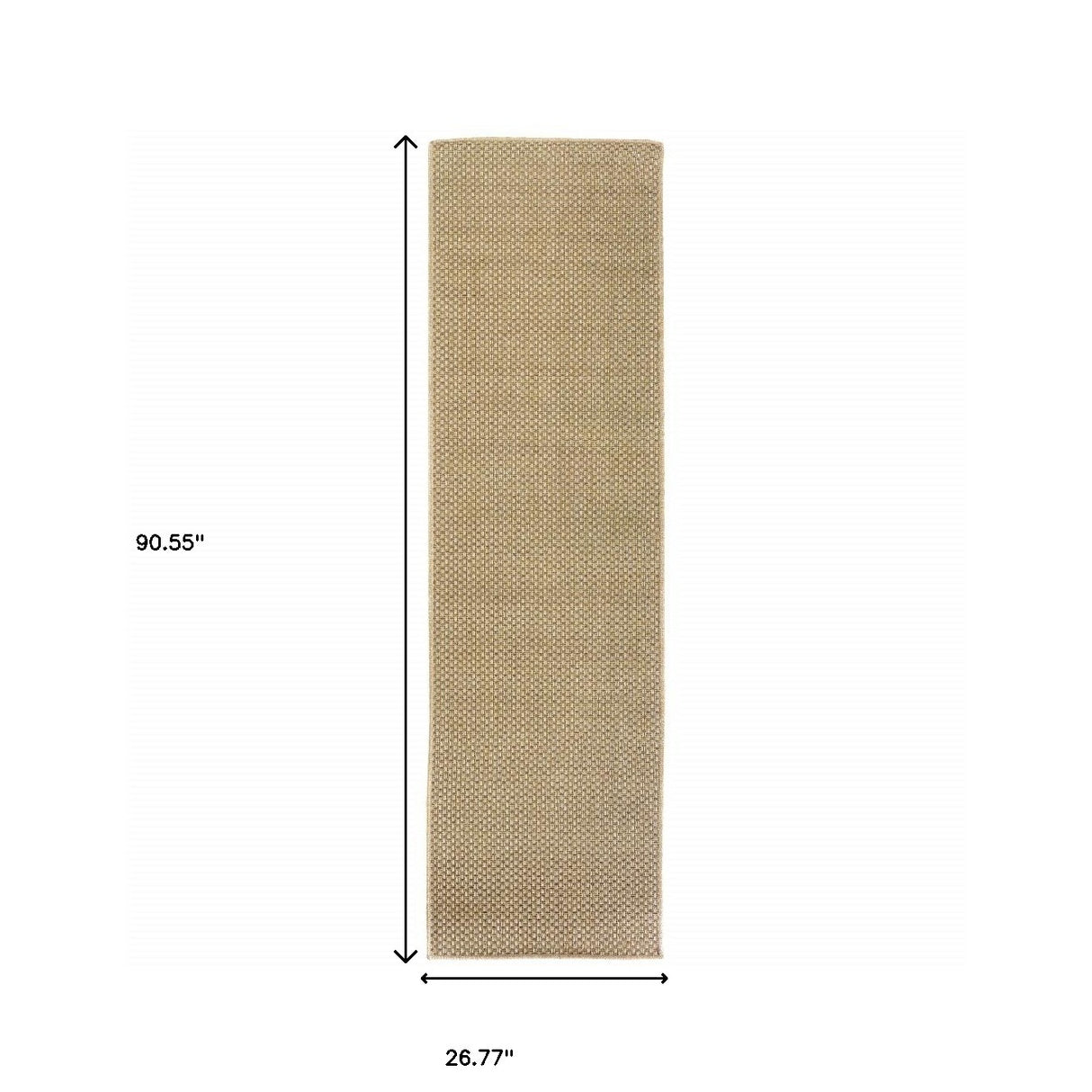 4' X 6' Beige Indoor Outdoor Area Rug