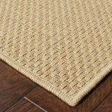 4' X 6' Beige Indoor Outdoor Area Rug