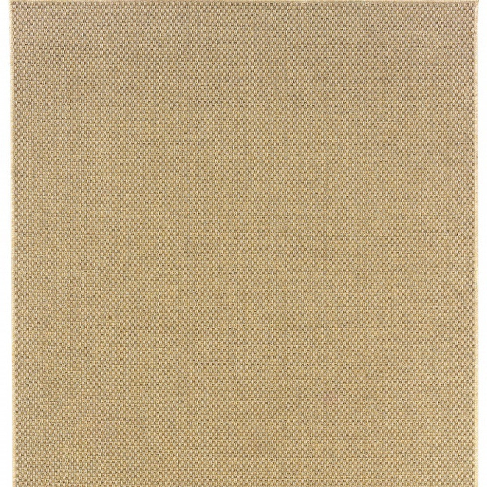 4' X 6' Beige Indoor Outdoor Area Rug