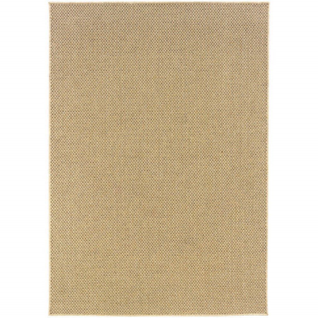 4' X 6' Beige Indoor Outdoor Area Rug