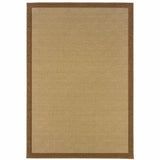 6' X 9' Beige Indoor Outdoor Area Rug