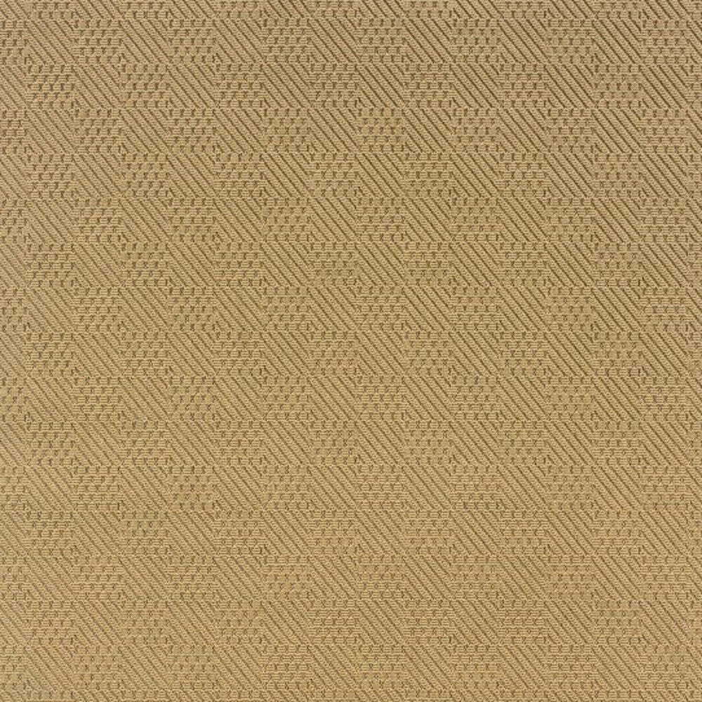 6' X 9' Beige Indoor Outdoor Area Rug