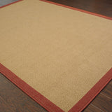 5' X 8' Beige Indoor Outdoor Area Rug