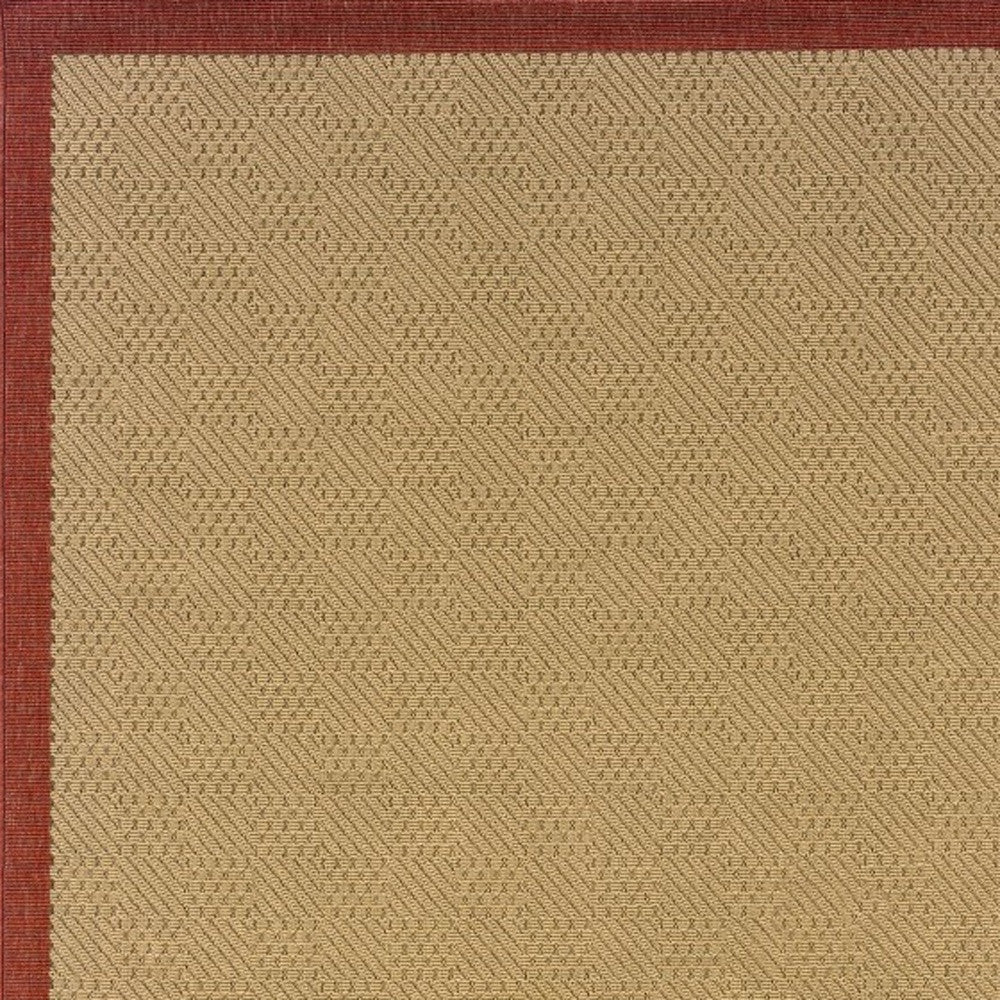 2' X 8' Beige Indoor Outdoor Area Rug