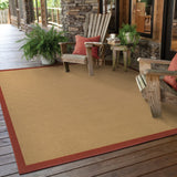 2' X 8' Beige Indoor Outdoor Area Rug