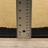 Beige and Black Indoor Outdoor Area Rug