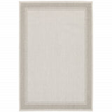 Gray and Ivory Indoor Outdoor Area Rug