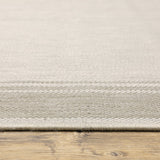 Gray and Ivory Indoor Outdoor Area Rug