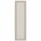 Gray and Ivory Indoor Outdoor Area Rug