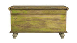 Mesa Carved Wooden Trunk Coffee Table